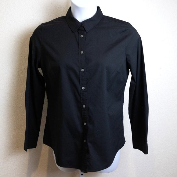 Banana Republic Tops - Banana Republic button down black shirt, 12